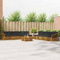Outdoor Sofa Set 9 pcs 8-Seaters Natural and Anthracite