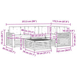 Outdoor Sofa Set with Cushion 5 pcs Natural and Anthracite - Extra Image