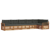 Outdoor Sofa Set with Cushion 6 pcs Natural and Anthracite