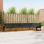 Outdoor Sofa Set 6 pcs 6-Seaters Natural and Anthracite