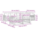 Outdoor Sofa Set with Cushion 7 pcs Natural and Anthracite - Extra Image
