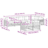 Outdoor Sofa Set with Cushion 8 pcs Natural and Anthracite - Extra Image