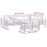 Outdoor Sofa Set with Cushion 8 pcs Natural and Anthracite - Extra Image