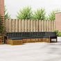 Outdoor Sofa Set 7 pcs 7-Seaters Natural and Anthracite