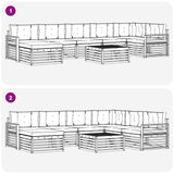 Outdoor Sofa Set with Cushion 8 pcs Natural and Anthracite - Extra Image