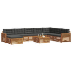 Outdoor Sofa Set 9 pcs 7-Seaters Natural and Anthracite