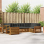 Outdoor Sofa Set 6 pcs 6-Seaters Natural and Anthracite