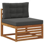 Outdoor Sofa Set 7 pcs 7-Seaters Natural and Anthracite