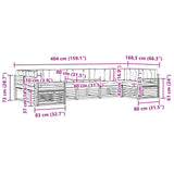 Outdoor Sofa Set with Cushion 7 pcs Natural and Anthracite - Extra Image