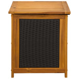Garden Storage Box 185 L Solid Acacia Wood 60 x 50 x 56 cm