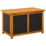 Garden Storage Box 185 L Solid Acacia Wood 90 x 50 x 56 cm - Front View