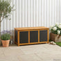 Garden Storage Box 185 L Solid Acacia Wood 113 x 50 x 56 cm