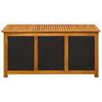 Garden Storage Box 185 L Solid Acacia Wood 113 x 50 x 56 cm