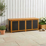 Garden Storage Box 243 L Solid Acacia Wood 150 x 50 x 56 cm