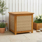 Garden Storage Box 185 L Solid Acacia Wood 60 x 50 x 56 cm