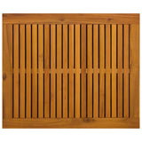 Garden Storage Box 185 L Solid Acacia Wood 60 x 50 x 56 cm - Close-Up Angle