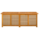 Garden Storage Box 185 L Solid Acacia Wood 150 x 50 x 56 cm - Top-Down View