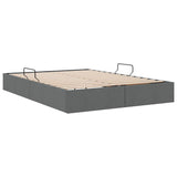 Storage Bed with Storage Dark Grey 137 x 190 cm Fabric