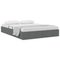 Storage Bed with Storage Dark Grey 137 x 190 cm Fabric