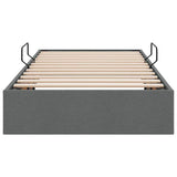 Storage Bed with Storage Dark Grey 107 x 203 cm Fabric