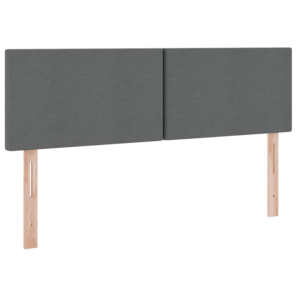 Storage Bed with Mattress Dark Grey 152 x 203 cm Fabric