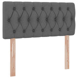 Storage Bed with Mattress Dark Grey 107 x 203 cm Fabric - Extra Image