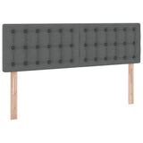 Storage Bed with Mattress Dark Grey 137 x 190 cm Fabric