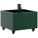 Parasol Base Manual Green 45 x 45 x 45 cm Steel - Front View