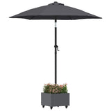 Parasol Base Manual Anthracite 45 x 45 x 45 cm Steel