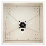 Parasol Base Manual White 45 x 45 x 45 cm Steel - Low Angle