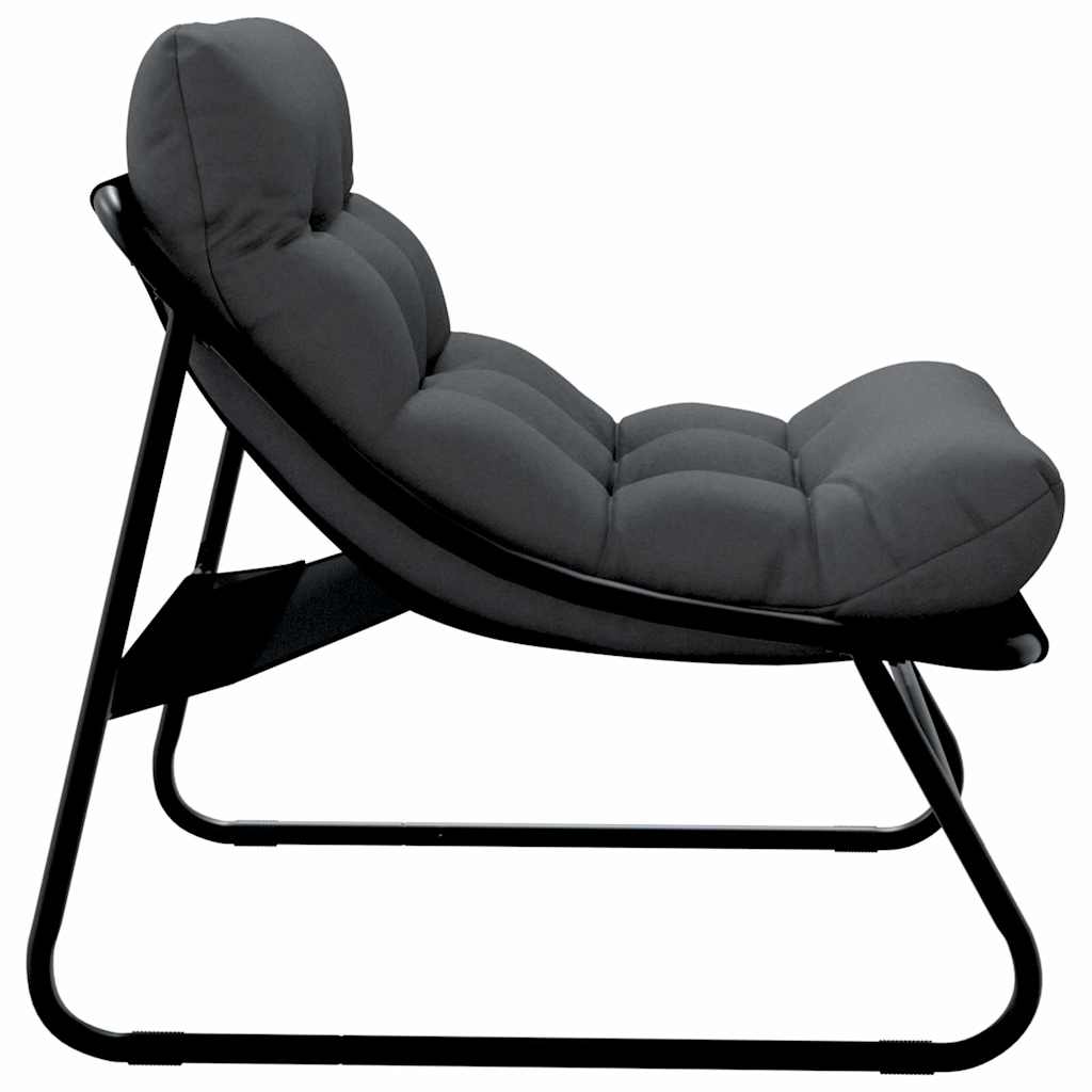 Garden Furniture with Cushion 2 pcs Black 60,5 x 81 x 71 cm