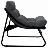 Garden Furniture with Cushion 2 pcs Black 60,5 x 81 x 71 cm