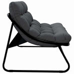Garden Furniture Black Powder-Coated Steel