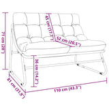 Garden Furniture Black 110 x 81 x 71 cm Powder-Coated Steel