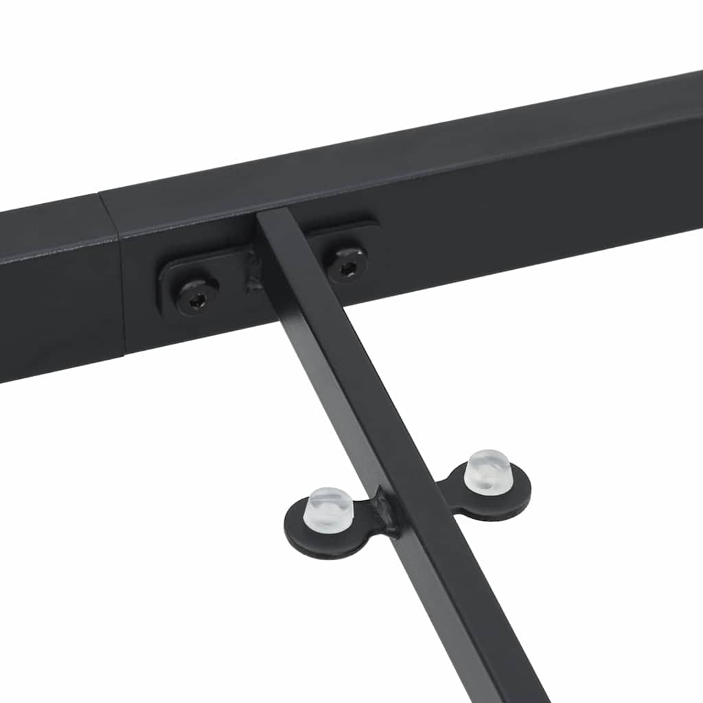 Garden Table Black 80 x 80 x 73 cm Metal
