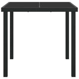 Garden Table Black 80 x 80 x 73 cm Metal