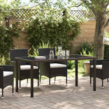 Garden Table Black 160 x 80 x 73 cm Metal
