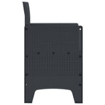 Garden Chair 2 pcs Anthracite Polypropylene