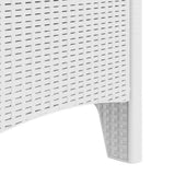 Garden Chair 2 pcs White 53 x 49 x 85 cm PP - Low Angle