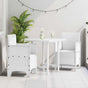 Garden Chair 2 pcs White Polypropylene