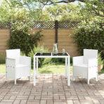 Garden Chair 2 pcs White Polypropylene
