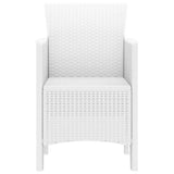 Garden Chair 2 pcs White 53 x 49 x 85 cm PP
