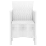 Garden Chair 2 pcs White Polypropylene