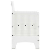 Garden Chair 2 pcs White 53 x 49 x 85 cm PP - Rear View