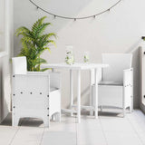 Garden Chair 2 pcs White 53 x 49 x 85 cm PP