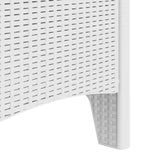 Garden Chair 2 pcs White 53 x 49 x 85 cm PP - Low Angle