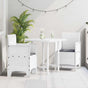 Garden Chair 2 pcs White Polypropylene