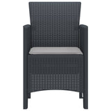 Garden Chair 4 pcs Anthracite 53 x 49 x 85 cm PP
