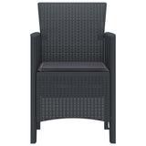 Garden Chair 4 pcs Anthracite 53 x 49 x 85 cm PP