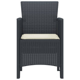Garden Chair 4 pcs Anthracite 53 x 49 x 85 cm PP